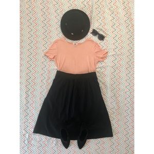 APT. 9 Black Tie High-waisted skirt